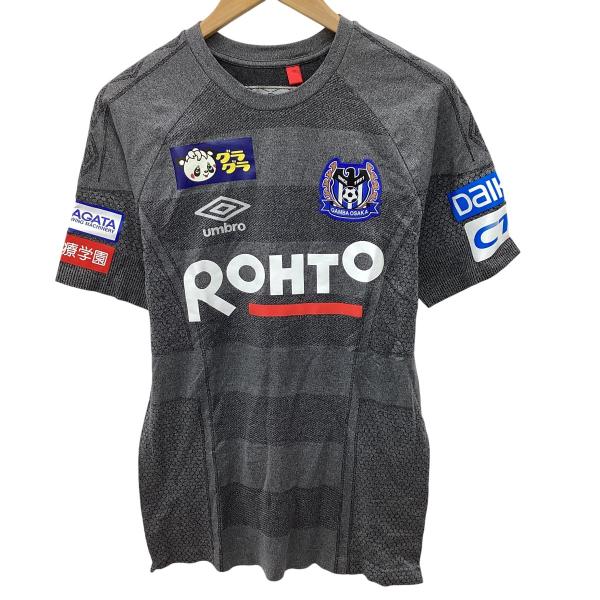 【新品未使用】UMBRO アンブロ ガンバ大阪　トレーニングウェア　半袖　シャツ umbro アンブロ メンズ ガンバ大阪 支給品 Tシャツ SIZE O-XO グレー
