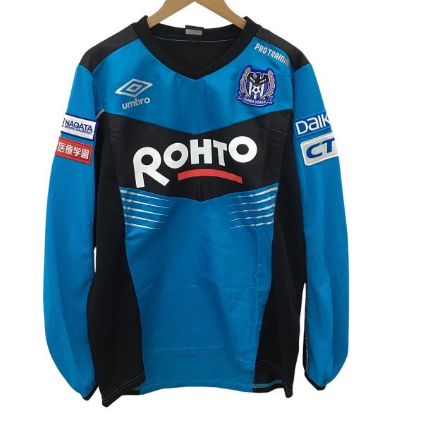 umbro アンブロ サッカー ガンバ大阪支給品 練習着 SIZE O-XO スカイブルー×ブラック
