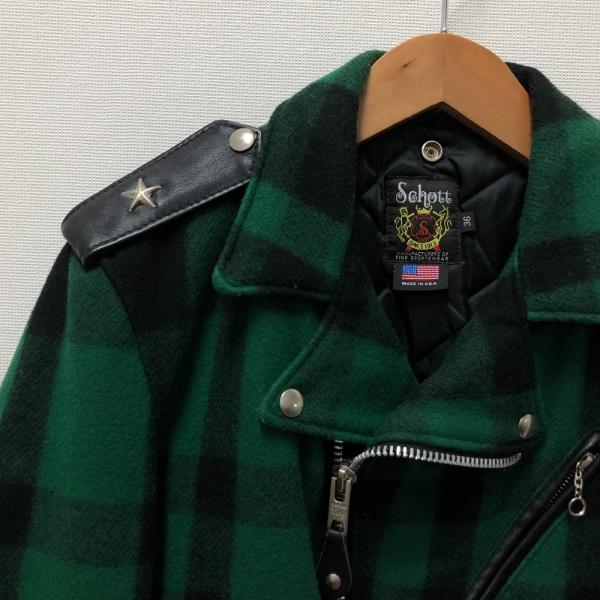 schott ショット　ライダースジャケット　メルトン　38 Schott N.Y.C（ショット） □□ Schott メンズ衣料 ONE STAR メルトン