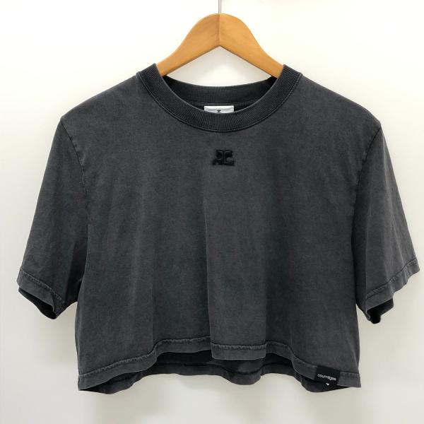 Courreges - □□courreges クレージュ 半袖Tシャツ クロップド XXLサイズ 223JTS077JS00719071 グレー bigban_1003101974347