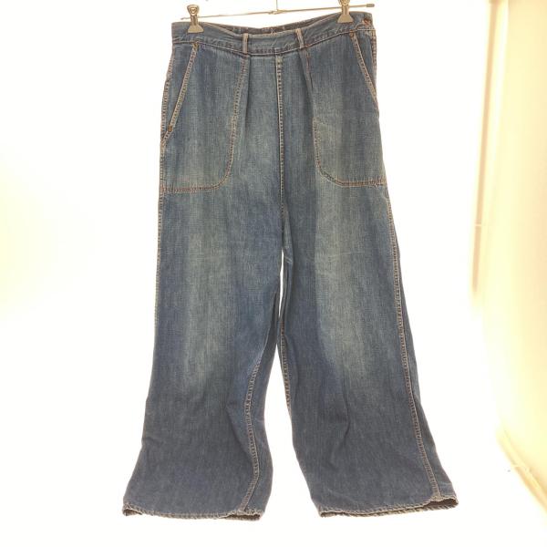 □□50s JCPenney(ERWIN) ジーンズ　片爪GRIPPERジッパー UFOリベット　サイズ不明 インディゴ bigban_1003102096536