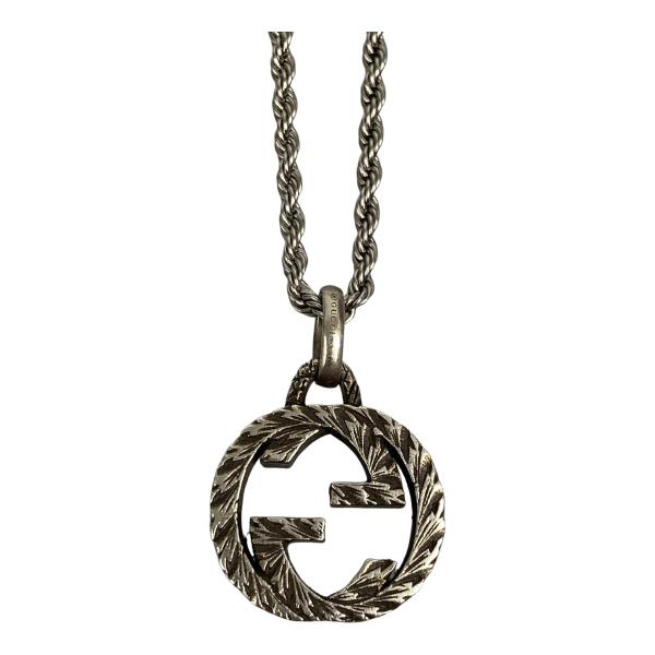 ##GUCCI グッチ ネックレス インターロッキングG シルバー925 チェーン非純正品 GU455307-J8400-0811 GUCCI（グッチ） ## ネックレス インターロッキングG シルバー925