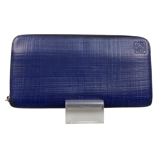 LOEWE（ロエベ） ## リネンアナグラムジップラウンドウォレット 長財布