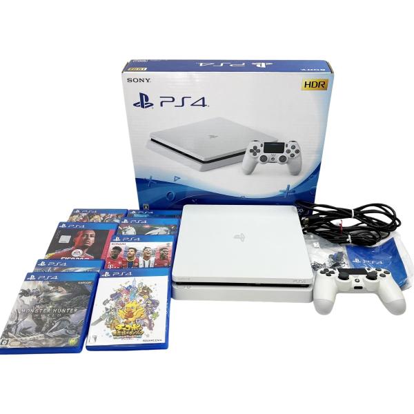◆◆ SONY ソニー PlayStation4 本体 500GB ソフト8本セット やや傷や汚れあり