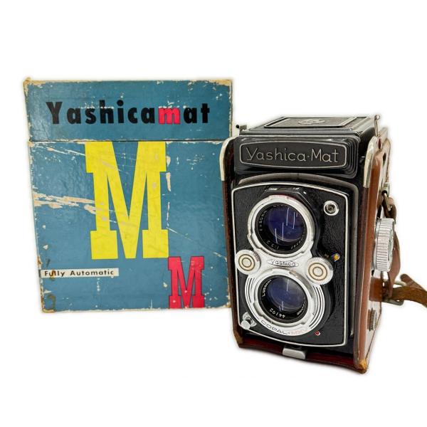 Yashica-Mat 【ジャンク】二眼レフカメラ 箱・ケース付  全体的に状態が悪い