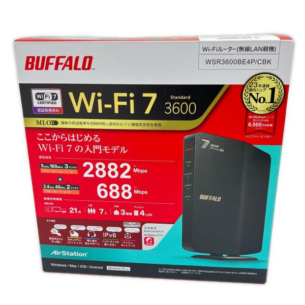 BUFFALO バッファロー AirStation ルーター 無線LAN新規 WSR3600BE4P