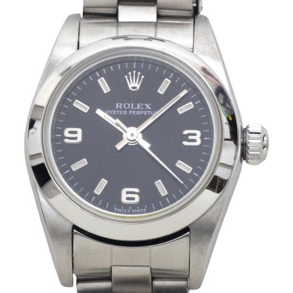 $$ ROLEX ロレックス パーペチュアル レディース 自動巻き 腕時計 76080 やや傷や汚れ...