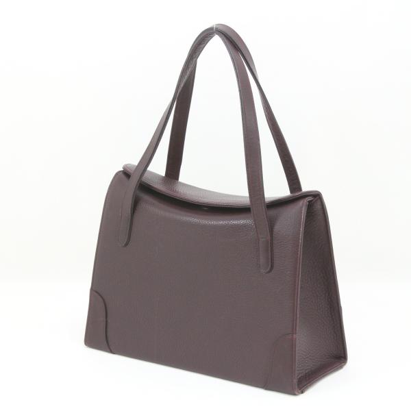 ソメス　ハンドバッグ Somes Saddle ソメスサドル ハンドバッグ ワインレッド やや傷や汚れ