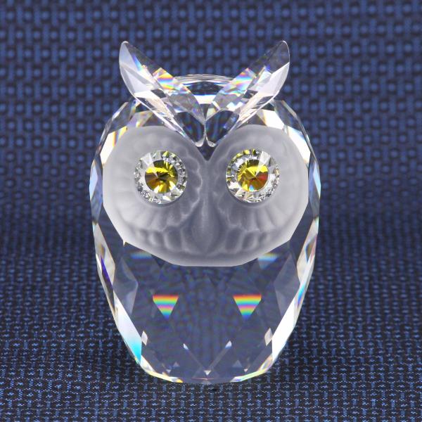 未使用　Swarovski スワロフスキー フクロウ　お着物　レア　限定品　箱付 SWAROVSKI（スワロフスキー） 置物 フクロウ やや傷や汚れあり