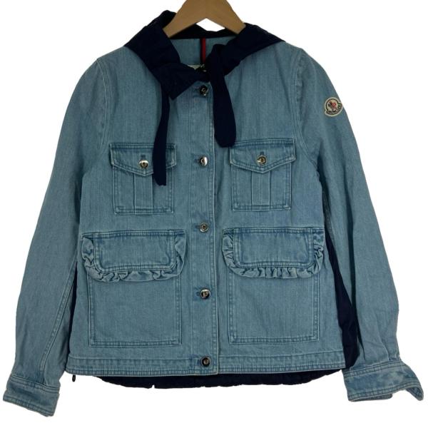 MONCLER モンクレール　デニムジャケット　デニムパーカー MONCLER モンクレール パーカー ナイロン デニムジャケット D10934500886