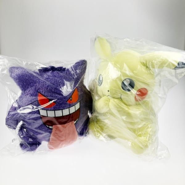 一番くじ ポケモン A賞 ゲンガー・等身大ピカチュウ ぬいぐるみ 未開封品 未使用