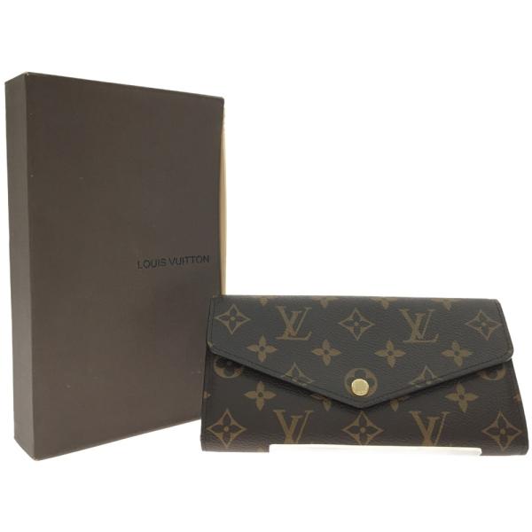 ▼▼LOUIS VUITTON ルイヴィトン レディース長財布 モノグラム ポルトフォイユサラ ローズバレリーヌ 異臭あり M62235 ブラウン LOUIS VUITTON（ルイ・ヴィトン） ▽▽ レディース長財布 モノグラム