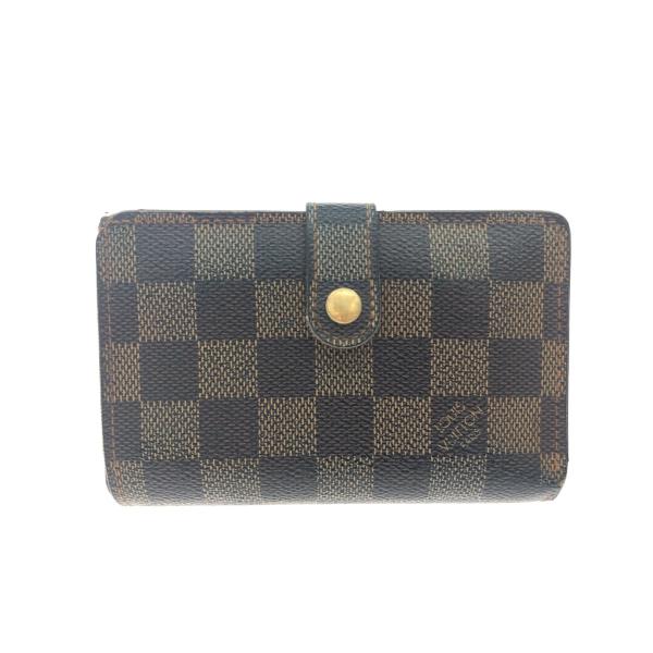 【極美品】 ルイヴィトン ダミエ エべヌ 二つ折り財布 ヴィエノワ がま口 LOUIS VUITTON ルイヴィトン ダミエ ポルトフォイユ ヴィエノワ