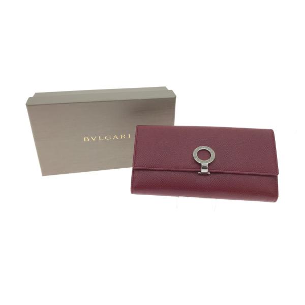 ▼▼BVLGARI ブルガリ 長財布 ロゴクリップ ルビーレッド 33744 BVLGARI（ブルガリ） ▽▽ 長財布 ロゴクリップ ルビーレッド 33744