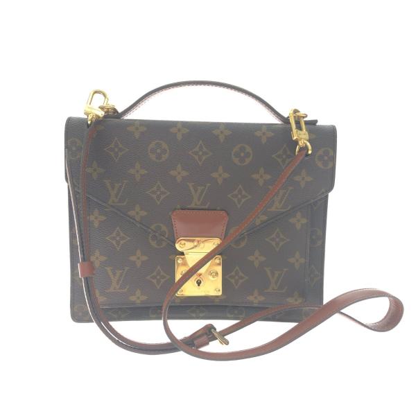 ■美品■LOUISVUITTONルイヴィトン モンソー M51185 ビジネス LOUIS VUITTON ▽▽ ルイヴィトン ビジネスバッグ モノグラム モンソー