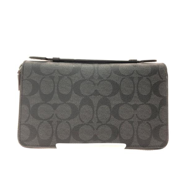 コーチ 長財布 ダブル ジップ トラベル オーガナイザー シグネチャー COACH OUTLET｜【公式】ダブル ジップ トラベル オーガナイザー