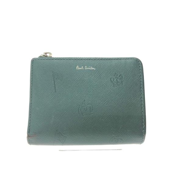 超美品☆ Paul Smith ポールドローイング 二つ折り財布 L字ファスナー Paul Smith（ポール・スミス） ▽▽ メンズ 二つ折り財布 ポール