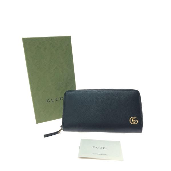 GUCCI ▽▽ グッチ ユニセックス 長財布 ラウンドファスナー GG  