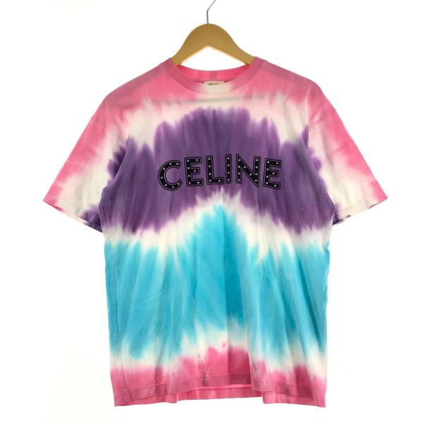 CELINE（セリーヌ） ▽▽ スタッズロゴプリントルーズ Tシャツ マルチ