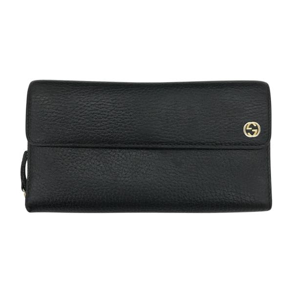 GUCCI（グッチ） ▽▽ 財布 レザー 大容量 ラウンドファスナー長財布