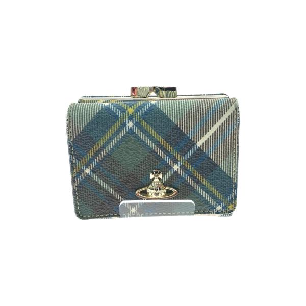 Vivienne Westwood レディース 三つ折り財布 タータンチェック がま口