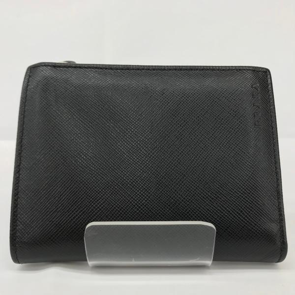 PRADA（プラダ） □□ サフィアーノ 2つ折り財布 箱付 ブラック やや傷
