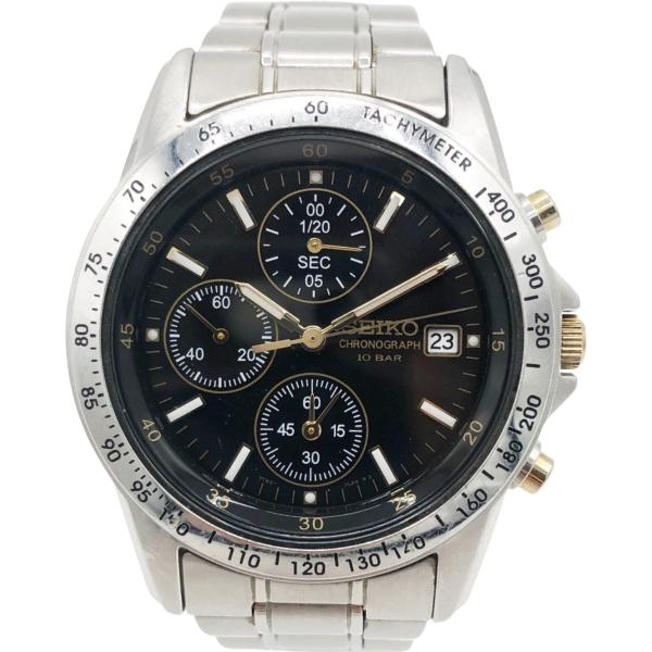 Seiko Chronograph 7T92‑0DW0 シルバー 楽天市場】セイコー クロノグラフ クォーツ時計/7T92-0DW0
