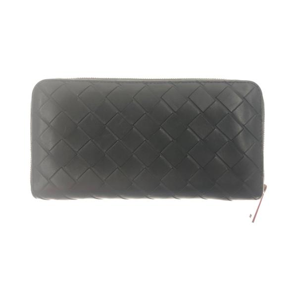 ⭐️未使用⭐️　ボッテガヴェネタ　イントレチャート　長財布　ラウンドジップ BOTTEGA VENETA 大きいイントレチャート ラウンドジップ長財布