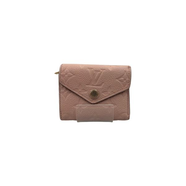ルイヴィトン ポルトフォイユ ゾエ 三折り財布 ピンク アンプラントM62936 lifecreate-kc_e1456