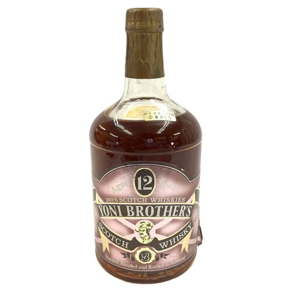 〇〇 YONI BROTHER'S スコッチウイスキー 12年 750ml 43% 未使用に近い