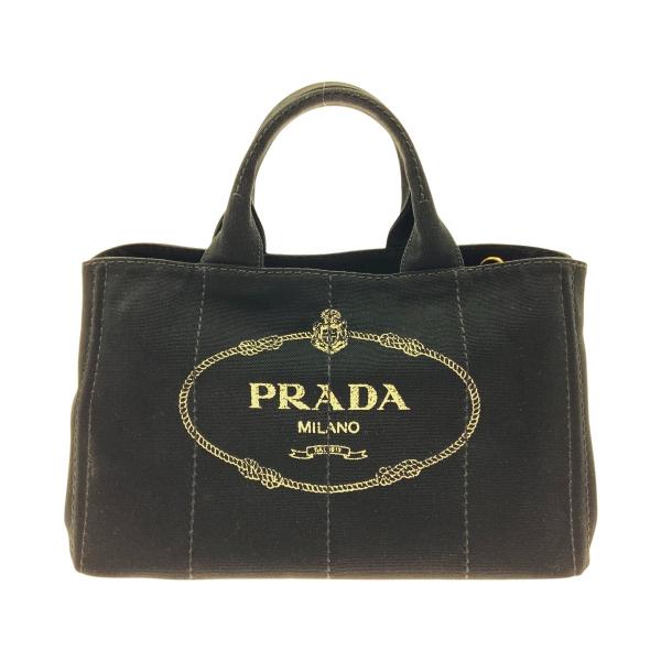 PRADA（プラダ） 〇〇 カナパ 2WAYトートバッグ 1BG642 ブラック やや