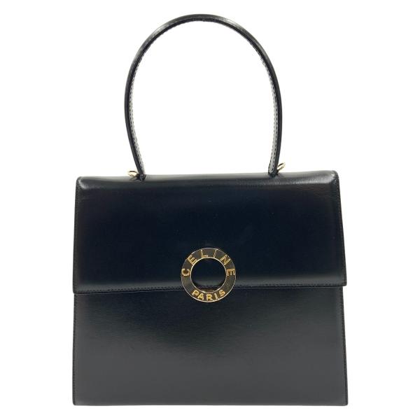 CELINE（セリーヌ） 〇〇 トップハンドル サークルロゴ ハンドバッグ F