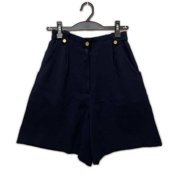 LEONARD レオナール レディース キュロット SIZE M ネイビー やや傷や汚れあり