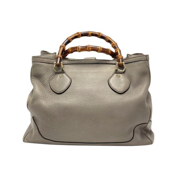 GUCCI（グッチ） バンブー トートバッグ 282317 グレー レザー
