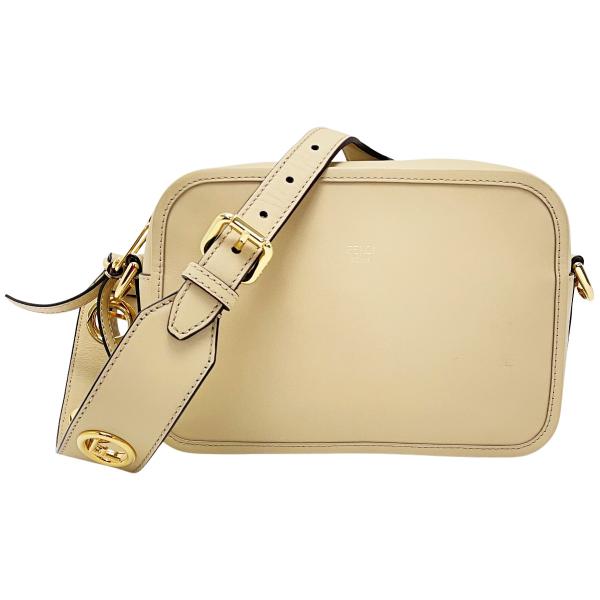 FENDI フェンディ FF キャム 8BT287 ベージュ 2WAYショルダーバッグ  