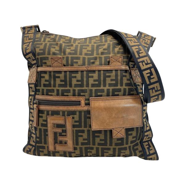FENDI フェンディ ズッカ柄 ショルダーバッグ 7VA167 ブラウン