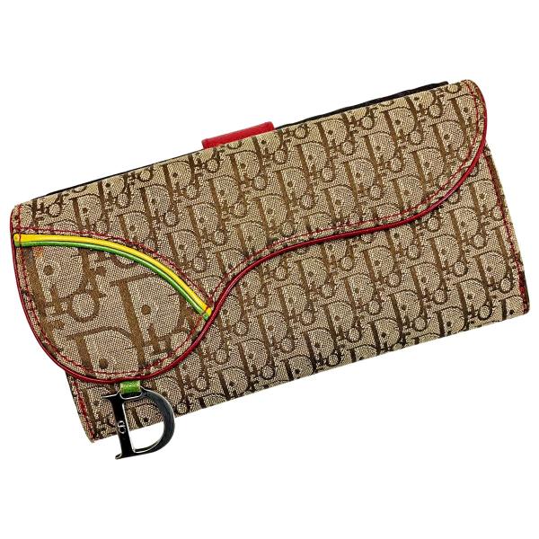 クリスチャン ディオール 長財布 キャンバス トロッター サドル 1491 クリスチャン ディオール 長財布 キャンバス トロッター サドル 1491