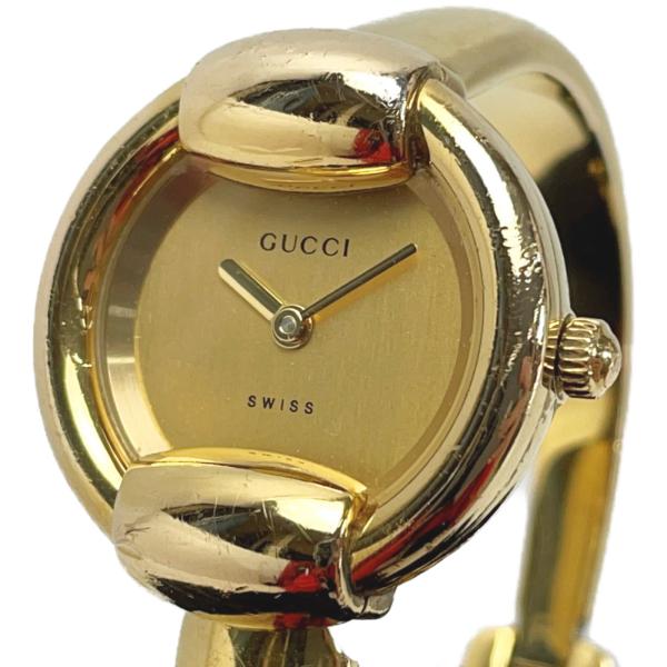 GUCCI ゴールド 時計 1400 L GUCCI（グッチ） バングル時計 クオーツ ゴールド文字盤 1400L