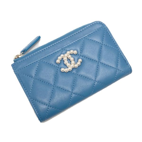 CHANEL（シャネル） マトラッセ フェイクパール カードケース AP3836