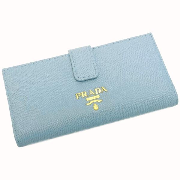 PRADA（プラダ） サフィアーノレザー財布 1MV025 スカイブルー 2つ折り