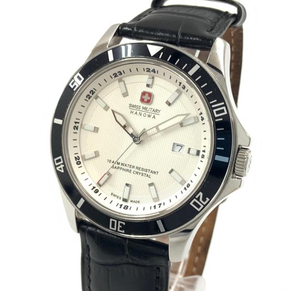 SWISS MILITARY スイスミリタリー HANOWA クォーツ 腕時計 6-4161.2 6 
