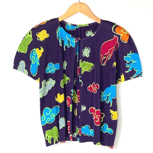 ISSEY MIYAKE イッセイミヤケ PLEATS PLEASE プリーツカーディガン