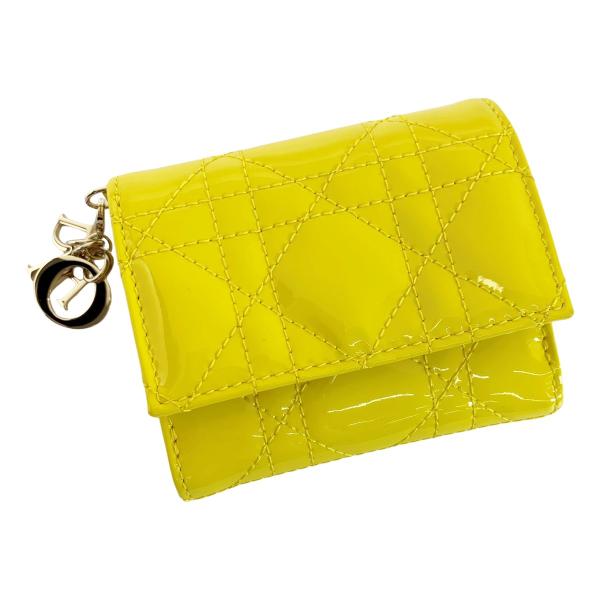 Christian Dior クリスチャンディオール パテントレザー カナージュ