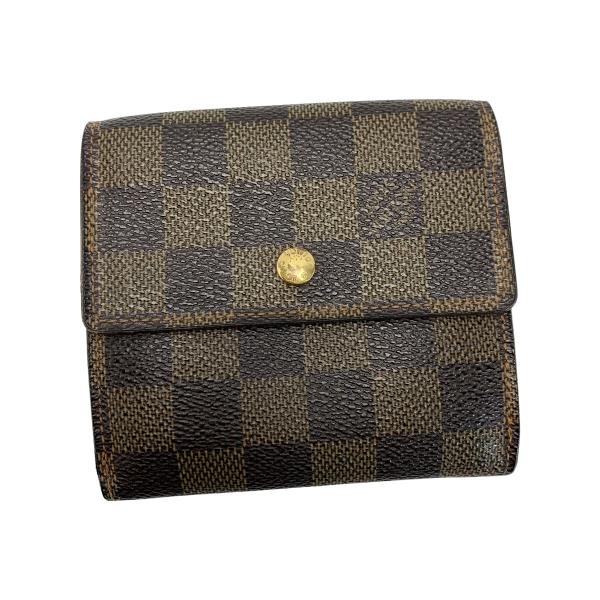 ☆☆LOUIS VUITTON ルイヴィトン ダミエ ダミエ ポルトフォイユ・エリーズ N61654 ブラウン 2つ折り財布 レザー レディース LOUIS VUITTON（ルイ・ヴィトン） ダミエ ダミエ ポルトフォイユ