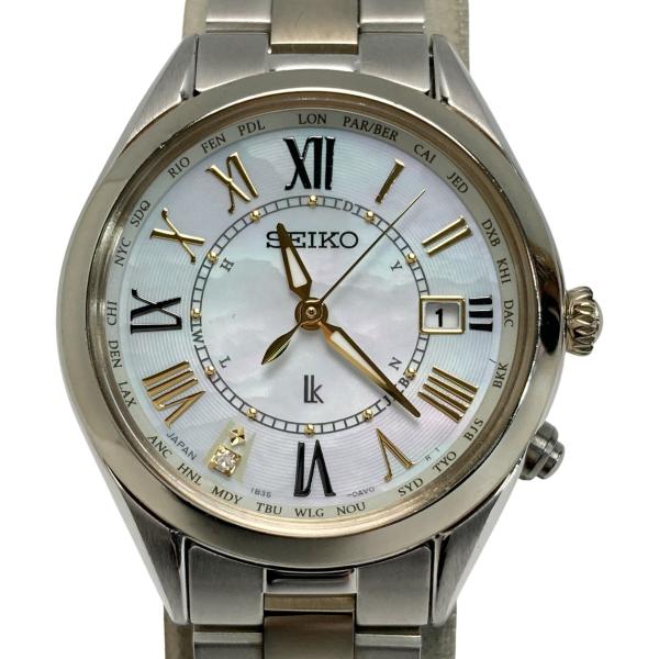 １使用のみ❗新品電池❗ SEIKO LUKIA セイコー ルキア シェルダイヤル 楽天市場】【稼働品】 SEIKO セイコー LUKIA ルキア 1B35-0AA0
