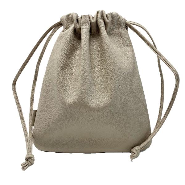 Somes Saddle ソメスサドル ピッコラ 巾着 PL-61 グレージュ 牛革 やや