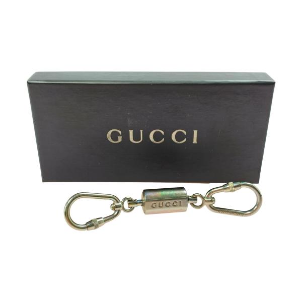 GUCCI（グッチ） ダブルカラビナキーリング キーホルダー 箱有 やや傷
