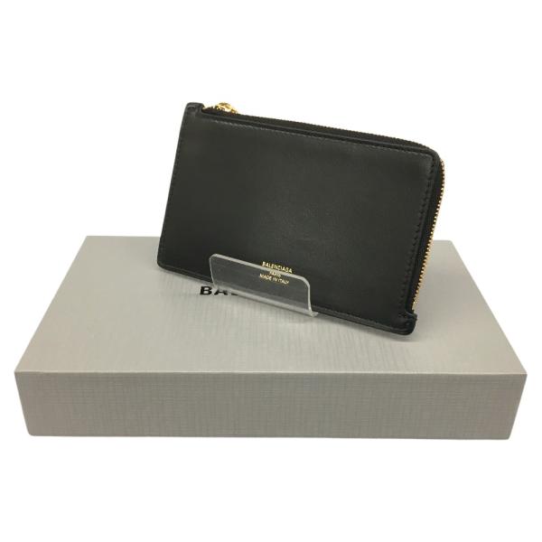 BALENCIAGA バレンシアガ  & カードホルダー エンベロープ フラグメントケース 736734 ブラック BALENCIAGA（バレンシアガ） コイン & カードホルダー エンベロープ