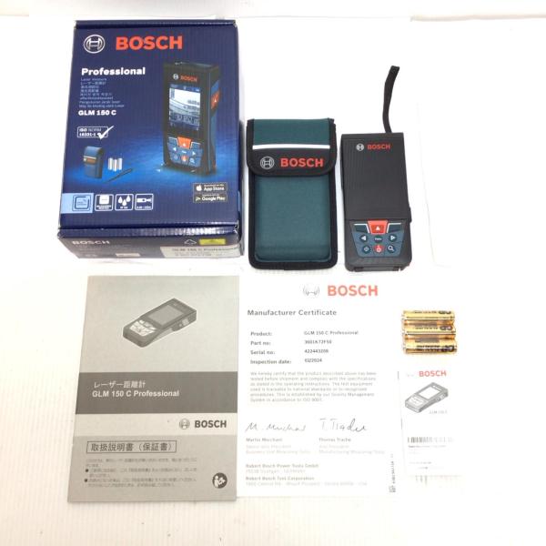 ΘΘ BOSCH ボッシュ レーザー距離計 未使用品(S) GLM150C 未使用