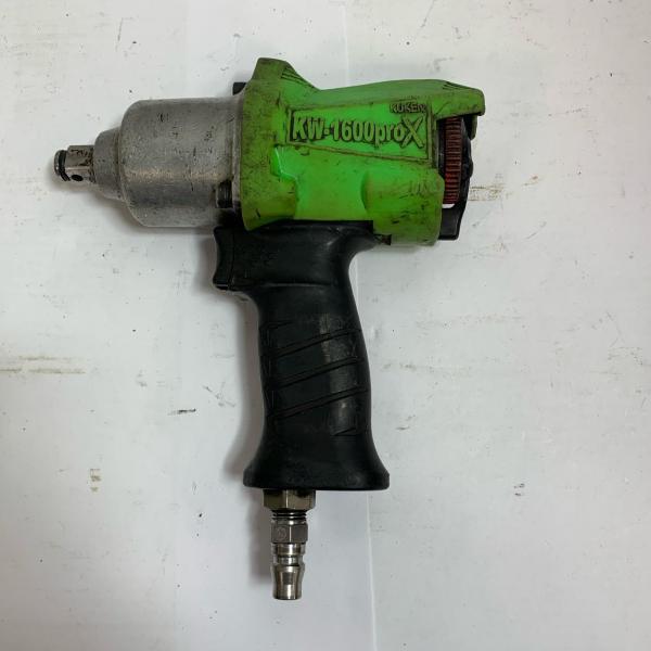 空研工業 工具 エアツール エアインパクトレンチ KW-1600proX 黄緑 ♭♭ 空研工業 エアインパクトレンチ 本体のみ KW-1600proX 黄緑 傷や